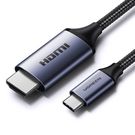 USB C - HDMI 2.1 8K 60Hz Cable 1.5m Ugreen CM565 - Gray, Ugreen