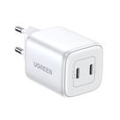 Quick charger GaN 2 x USB-C 45W QC PD Ugreen CD294 - white, Ugreen