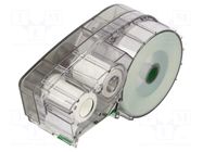 Tape; 9.53mm; 6.4m; green; Character colour: white; self-adhesive BRADY