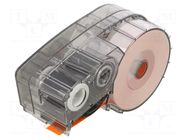 Tape; 9.53mm; 6.4m; orange; Character colour: black; self-adhesive BRADY