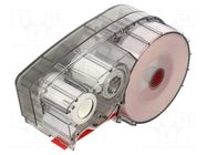 Tape; 9.53mm; 6.4m; red; Character colour: white; self-adhesive BRADY