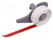 Tape; 12.7mm; 15.24m; red; self-adhesive; -40÷82°C BRADY
