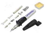 Soldering iron: gas; 1200°C; Tip temp: 550°C; 17ml; 90min DREMEL