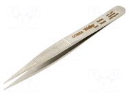 Tweezers; 120mm; for precision works; Blades: narrow WELLER
