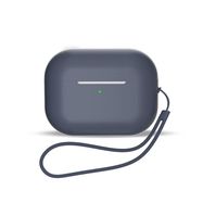 Silicone case for AirPods 3 + wrist strap lanyard - blue, Hurtel