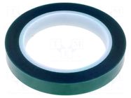 Tape: electrical insulating; W: 15mm; L: 66m; Thk: 0.06mm; green IPT