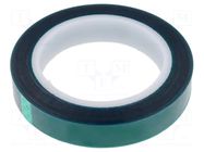 Tape: electrical insulating; W: 19mm; L: 66m; Thk: 0.06mm; green IPT