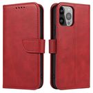 Wallet Case with Stand for iPhone 15 Pro Max Magnet Case - Red, Hurtel