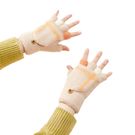 Women's/children's winter phone gloves - white, Hurtel