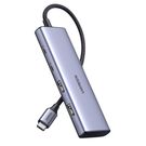 HUB USB-C - 2 x USB-A / 2 x USB-C 20 cm Ugreen CM473 - gray, Ugreen