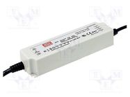 Power supply: switched-mode; LED; 60W; 30VDC; 2A; 90÷305VAC; IP67 MEAN WELL
