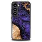 Wood and Resin Case for Samsung Galaxy S23 Bewood Unique Violet - Purple and Black, Bewood