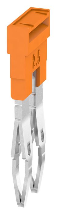 Šķērssavienojums ZQV 2.5N/2, 2P oranžs, Weidmuller