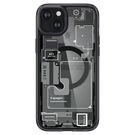 Spigen Ultra Hybrid Mag Case with MagSafe for iPhone 15 Plus - Dark Gray (Zero One Pattern), Spigen