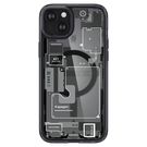 Spigen Ultra Hybrid Mag Case with MagSafe for iPhone 15 - Dark Gray (Zero One Pattern), Spigen