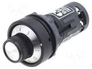 Potentiometer; 22mm; CM22; Ø22.5mm; IP65; 5kΩ; -25÷70°C COBI ELECTRONIC