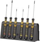 1578 A/6 ESD Screwdriver set and rack for electronic applications, 1 x PH 0x60; 1 x PH 1x80; 1 x 0.25x1.2x40; 1 x 0.23x1.5x40; 1 x 0.30x1.8x60; 1 x 0.40x2.5x80, Wera