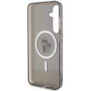 Karl Lagerfeld IML Karl&amp;Choupette Glitter MagSafe case for Samsung Galaxy S24+ - black, Karl Lagerfeld