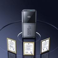 Joyroom JR-PBF19 22.5W 10000mAh Powerbank with Two Built-in Cables - Black, Joyroom