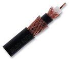 CABLE, COAX, 305M, BLACK, RG6