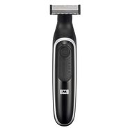 Rechargeable beard and body trimmer with ultra-thin razor, including 4 spacer combs Black