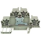 Multi-tier modular terminal, Tension-clamp connection, 2.5 mm², 500 V, 20 A, Number of levels: 2, dark beige Weidmuller