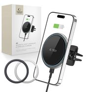 Tech-Protect A2 Car Phone Holder with MagSafe 15W Inductive Charger for Air Vent - Black, Tech-Protect