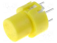 Switch: keypad; Pos: 2; SPST-NO; 0.01A/32VDC; yellow; THT; Ø12mm C&K