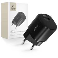 Tech-Protect C20W charger mini USB-C PD 20W / USB-A QC 3.0 - black, Tech-Protect