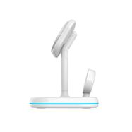 Tech-Protect QI15W-A27 3-in-1 inductive charger with MagSafe stand for smartphone / Apple Watch / AirPods - white, Tech-Protect