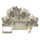 Multi-tier modular terminal, Tension-clamp connection, 2.5 mm², 800 V, 24 A, Number of levels: 2, dark beige Weidmuller