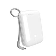 Puro Power Link 10 Plus 10000mAh Power Bank with Built-in USB-C Cable – White, Puro