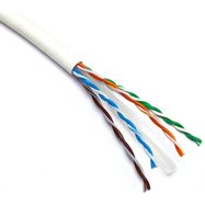 Cable for network connection Excel 190-074 Cat6 U/UTP (LSZH, B2CA, white, reel 305m)