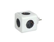 Adapteris CUBE 5 ligzdu 16A/3680W Schuko AURA līnija