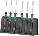 2069/6 Screwdriver set and rack for electronic applications, 1 x 2.0x60; 1 x 2.5x60; 1 x 3.0x60; 1 x 3.5x60; 1 x 4.0x60; 1 x 5.0x60, Wera