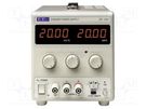 Power supply: laboratory; switched-mode,single-channel; 0÷20VDC AIM-TTI