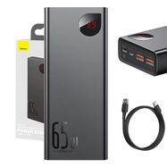 Powerbank Baseus Adaman Metal 20000mAh PD QC 3.0 65W 2xUSB + USB-C + micro USB (Black), baseus