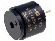 Sound transducer: electromagnetic signaller; 12VDC; 16mm DIGISOUND
