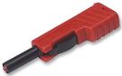 PLUG, 4MM, RED, MZS