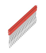 Krusteniskais savienotājs (spaile), ar kontaktdakšu, Polu skaits: 20, Riņķis mm: 5,10, Izolēts: Jā, 24 A, sarkans Weidmuller