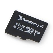 Raspberry Pi microSD 64 GB Class A2 memory card