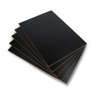 Black HDF board - 3mm - 210x297mm - 5pcs.