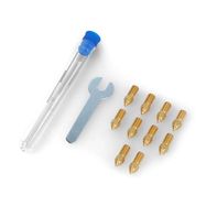 Set of 0,2mm/0,4mm/0,6mm/0,8mm nozzles for Elegoo Neptune 4/4 Pro 3D printers - brass