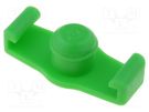 Syringe plug; 3ml; green; for syringes; silicone free; QuantX FISNAR
