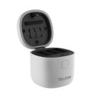 3-slot waterproof charger Allin box Telesin for GoPro Hero 12 / Hero 11 / Hero 10 / Hero 9, Telesin