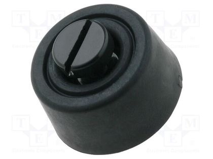 Quick mounting foot; black; polyetylene; A: 5mm; B: 20mm; C: 18mm DREMEC FIX-FR-104
