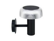 Saules sienas lampas 3000K 170lm 2Ah USB-C apaļš IP54 melns PRIME