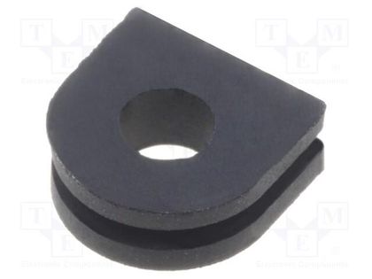 Grommet; Ømount.hole: 6mm; Øhole: 3.4mm; rubber; black FIX&FASTEN FIX-GR-35