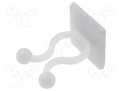 Cable clips; ØBundle : 10mm; polyamide; natural; UL94V-2; H: 27.3mm FIX&FASTEN FIX-KL-4