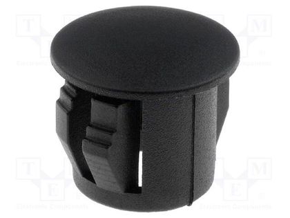 Stopper; polyamide; Wall thick: 3.3mm; H: 10.1mm; black FIX&FASTEN FIX-M09A